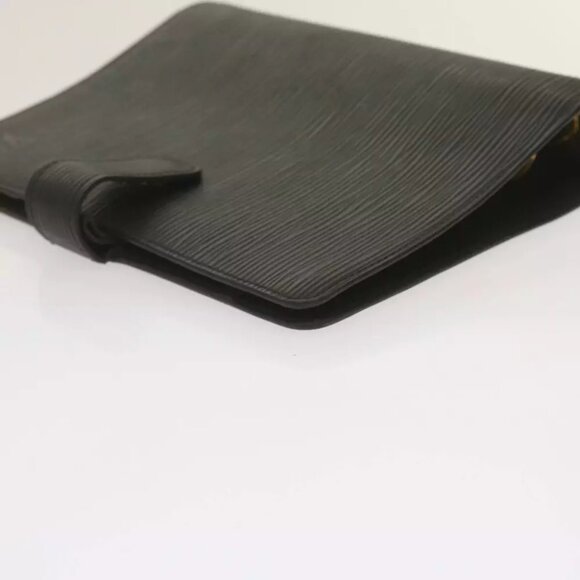 LOUIS VUITTON Epi Agenda MM Day Planner Cover Black R20042 LV Auth am5932 - Picture 10 of 16